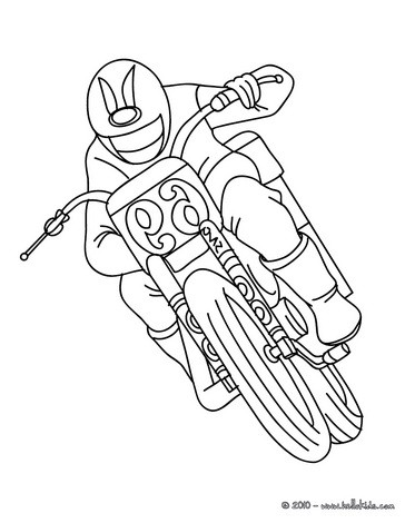 364x470 Motorcycle Coloring Pages
