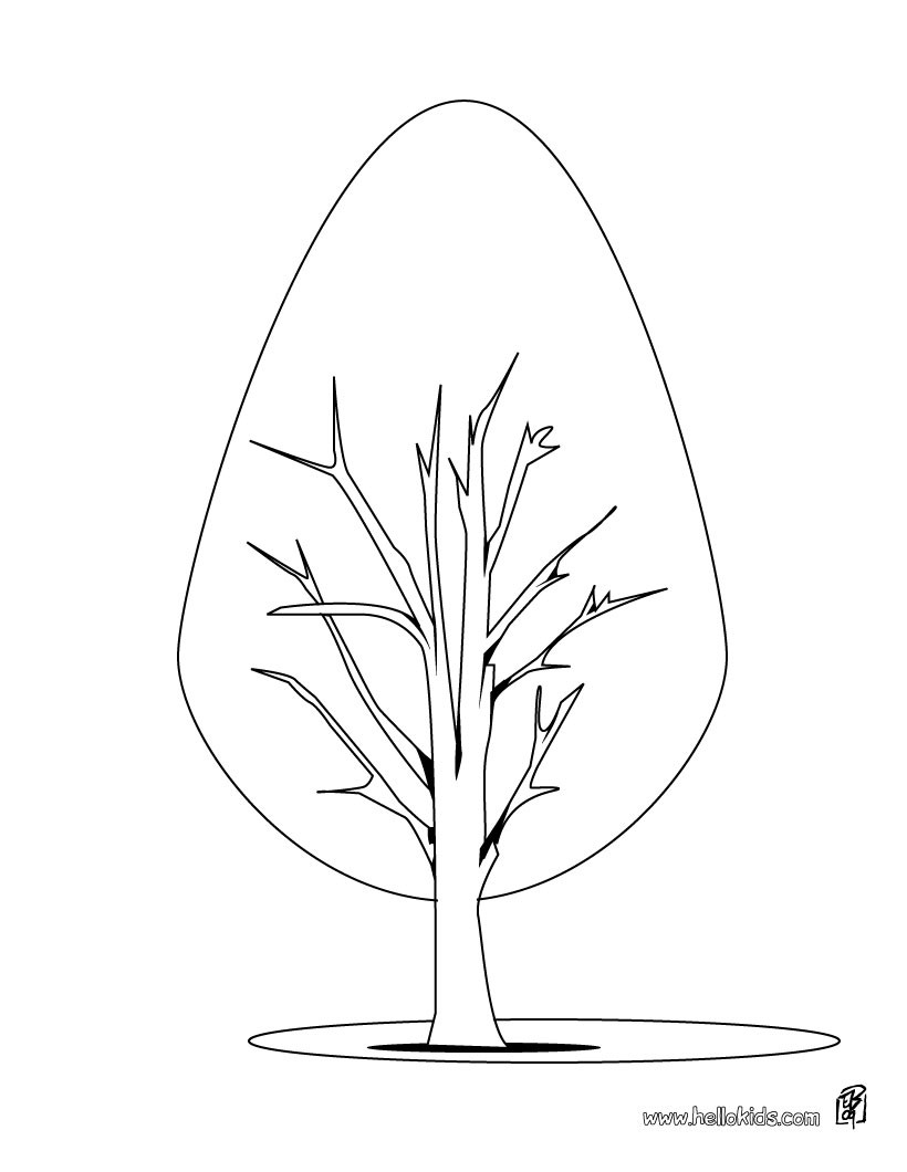 820x1060 Tree Coloring Pages