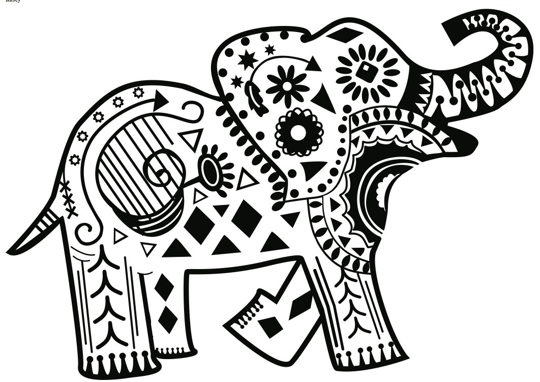 1062x751 Tribal Elephant Coloring Pages Adults Gallery Coloring