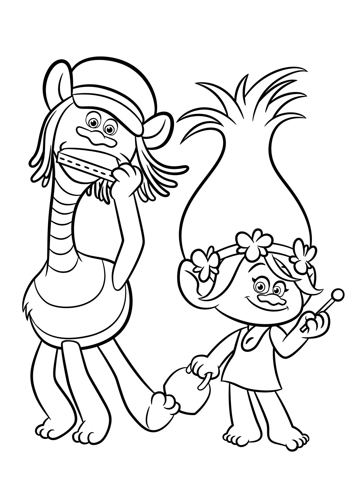 Printable Trolls Coloring Pages at GetColorings.com | Free printable ...