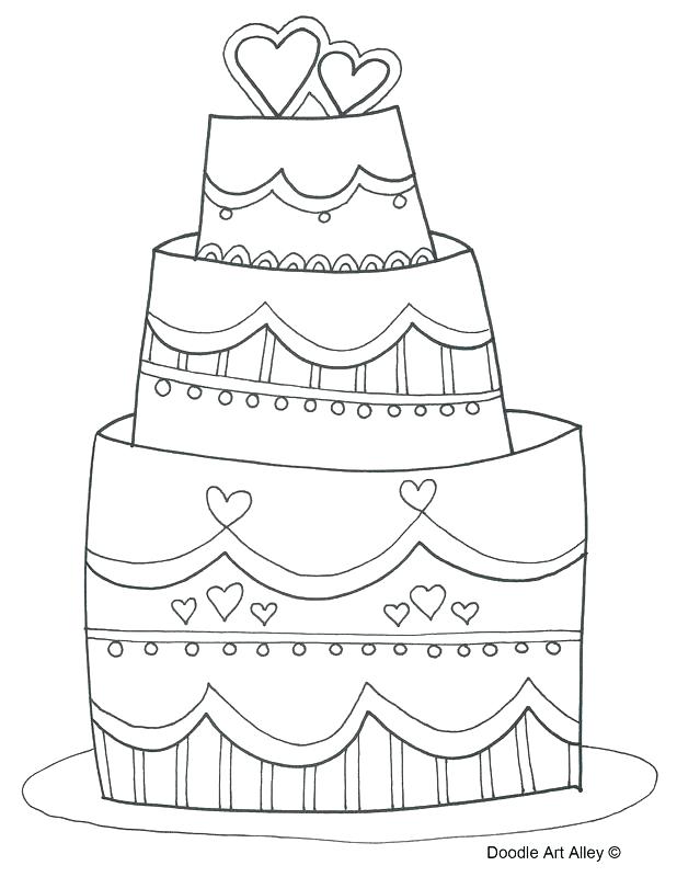 618x800 Coloring Page Cake Printable Wedding Coloring Pages Wedding