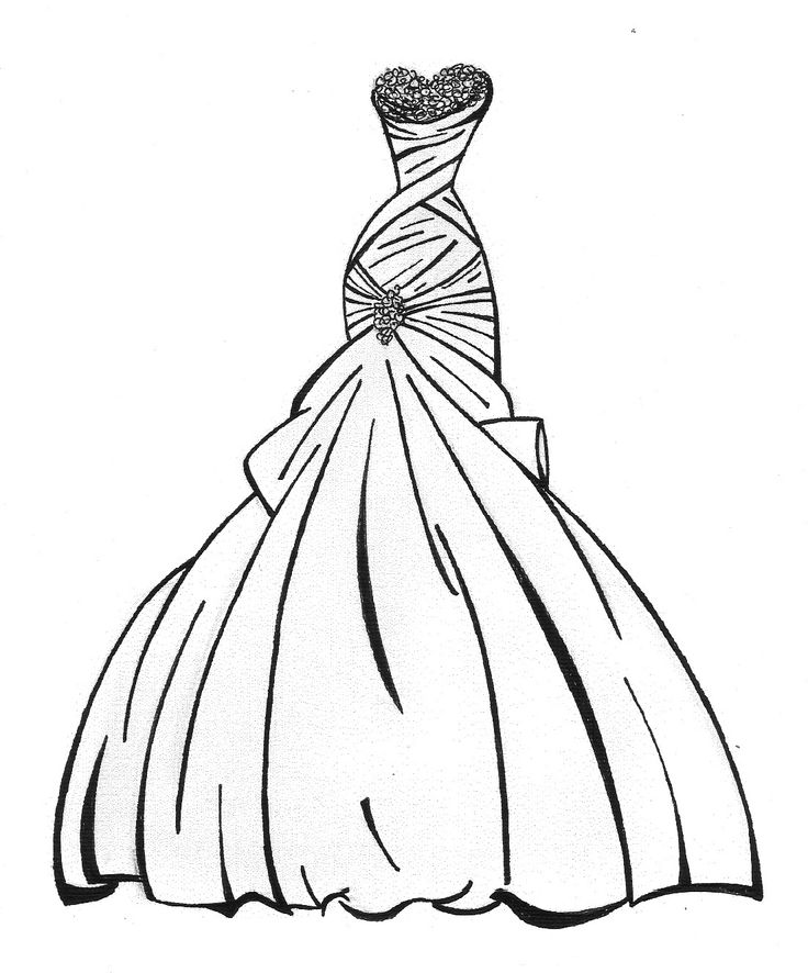 736x886 Coloring Pages Of Wedding Dresses Pages Of Wedding Dresses