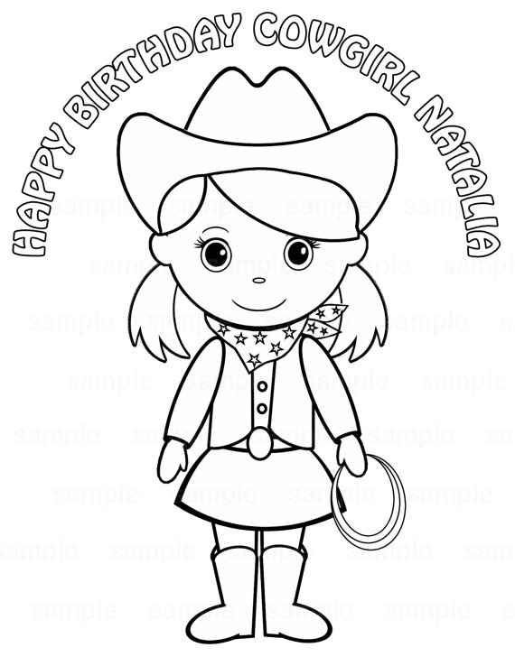 Cowgirl Coloring Pages 570x738 Cowgirl Coloring Pages