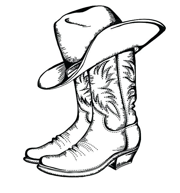 Boot Coloring Page Boot Coloring Page Boots Sheets Stunning Cowboy 600x642 Boot Coloring Page Boot Coloring Page Boots Sheets Stunning Cowboy
