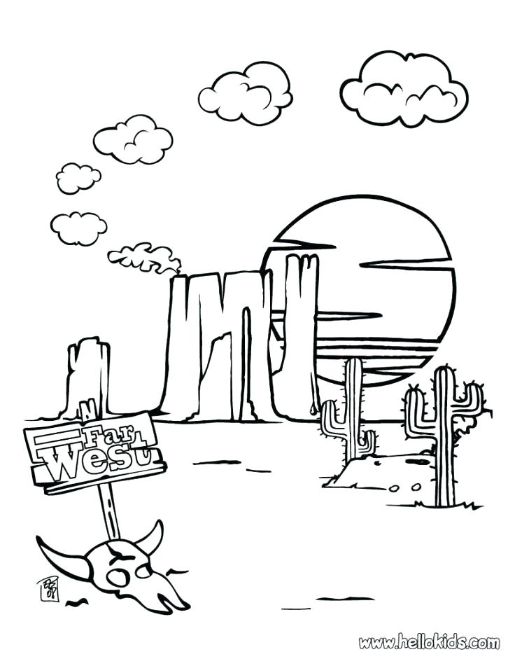 Old West Coloring Pages 736x951 Old West Coloring Pages