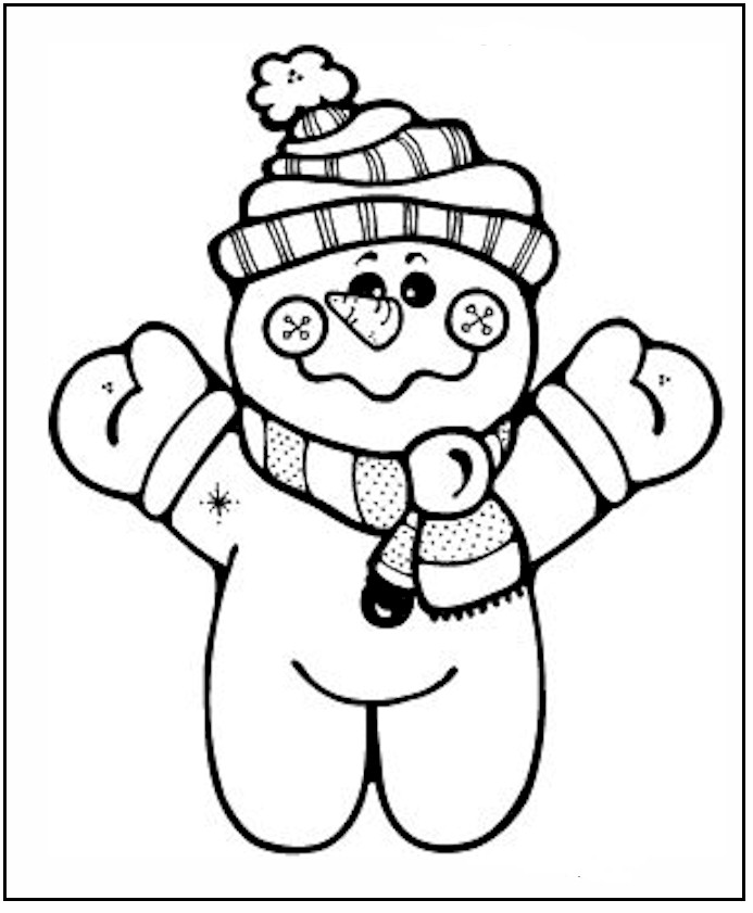 693x841 Little Snowman Winter Coloring Pages Coloring Pages For Kids
