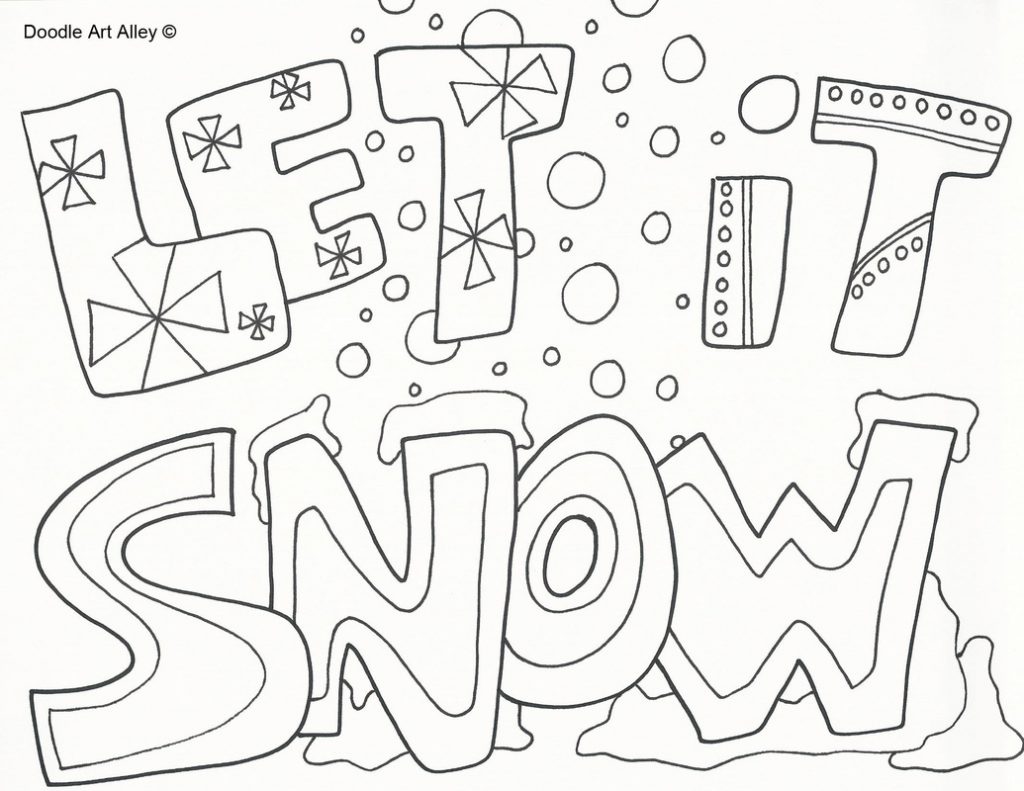 1024x791 Printable Winter Coloring Pages