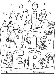 236x314 Coloring Page Winter Activity Sue Winter
