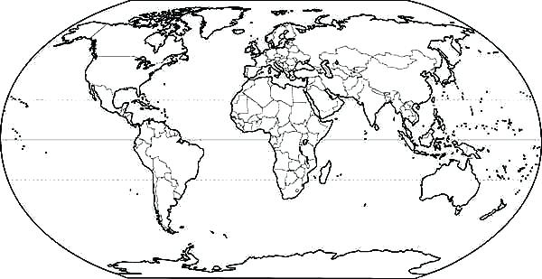 World Map Coloring Pages Printable Continents Coloring Page 600x309 World Map Coloring Pages Printable Continents Coloring Page