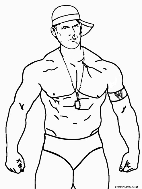 495x656 Printable Wrestling Coloring Pages For Kids Cool2bkids