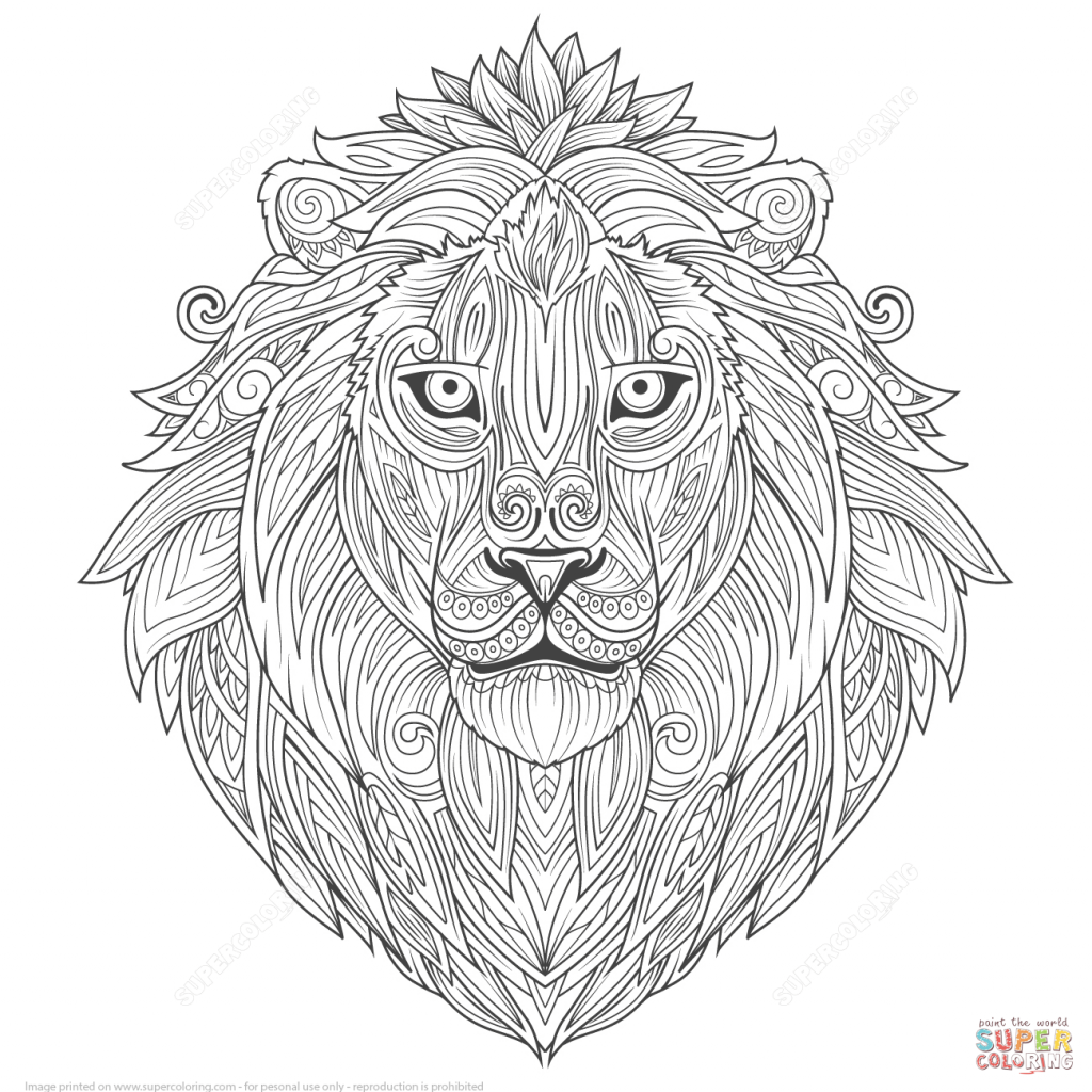 Stunning Ideas Coloring Page Zentangle Lion Ethnic Zentangle 1024x1024 Stunning Ideas Coloring Page Zentangle Lion Ethnic Zentangle