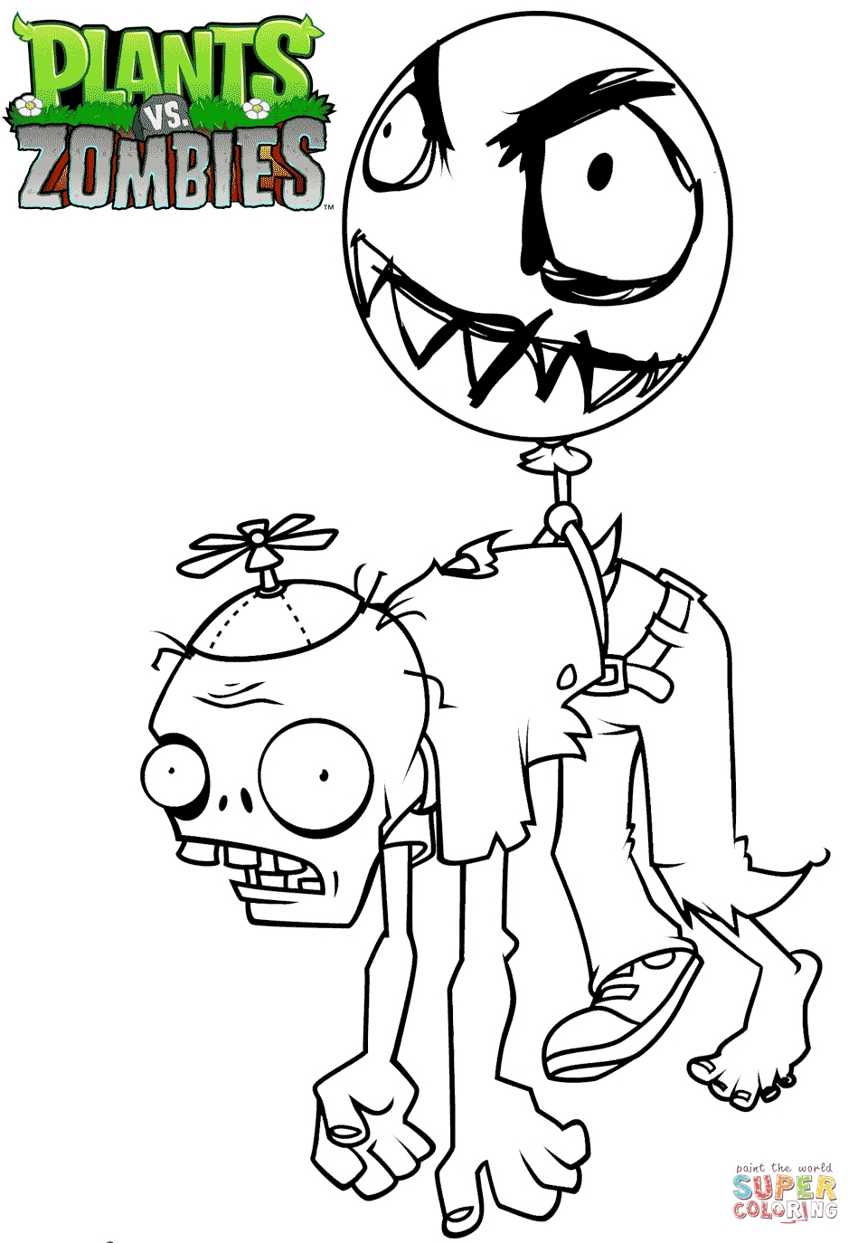 Printable Zombie Coloring Pages