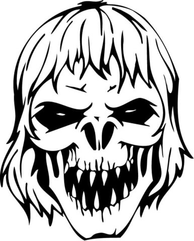 Scary Zombie Coloring Pages 386x480 Scary Zombie Coloring Pages