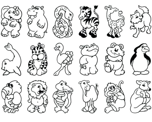 Zoo Animals Coloring Pages For Preschoolers Pictures To Color Com 622x500 Zoo Animals Coloring Pages For Preschoolers Pictures To Color Com