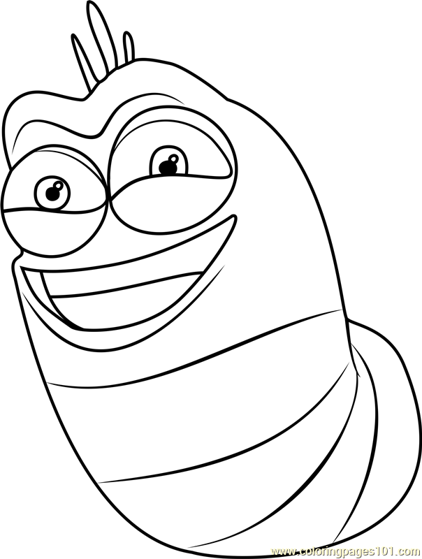604x800 Larva Coloring Pages