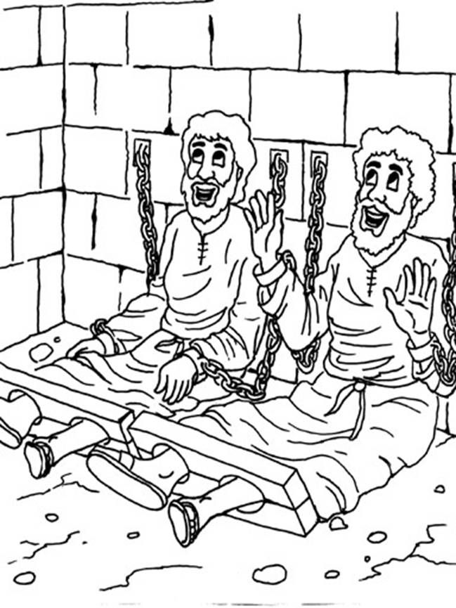 649x865 Paul In Prison Coloring Pages For Free. Paul In Prison Coloring