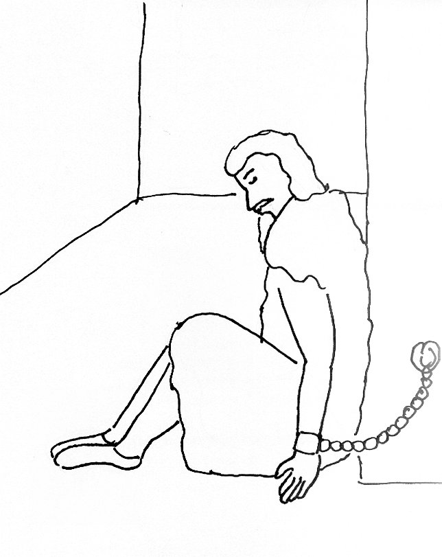 644x811 Bible Story Coloring Page For John The Baptist In Prison Free