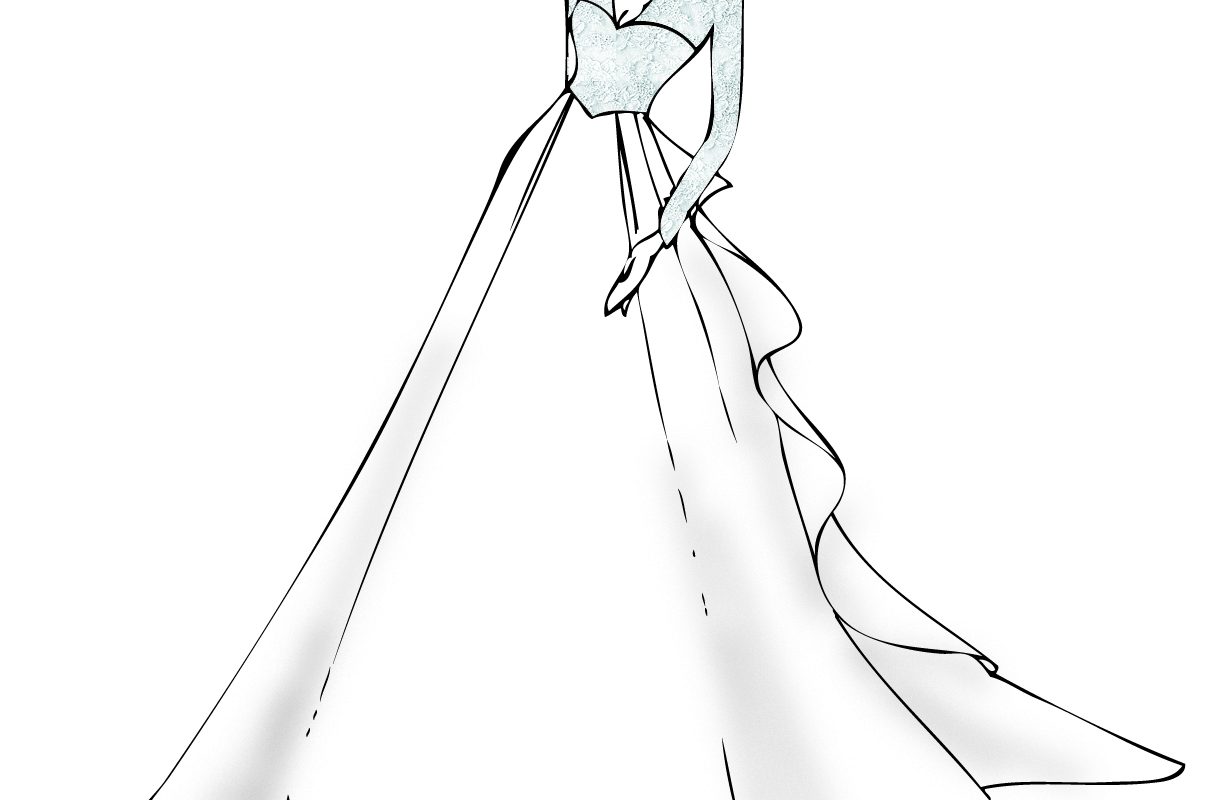 1215x800 Simple Dresses Coloring Pages Wedding Sheets Dress Free Barbie Up