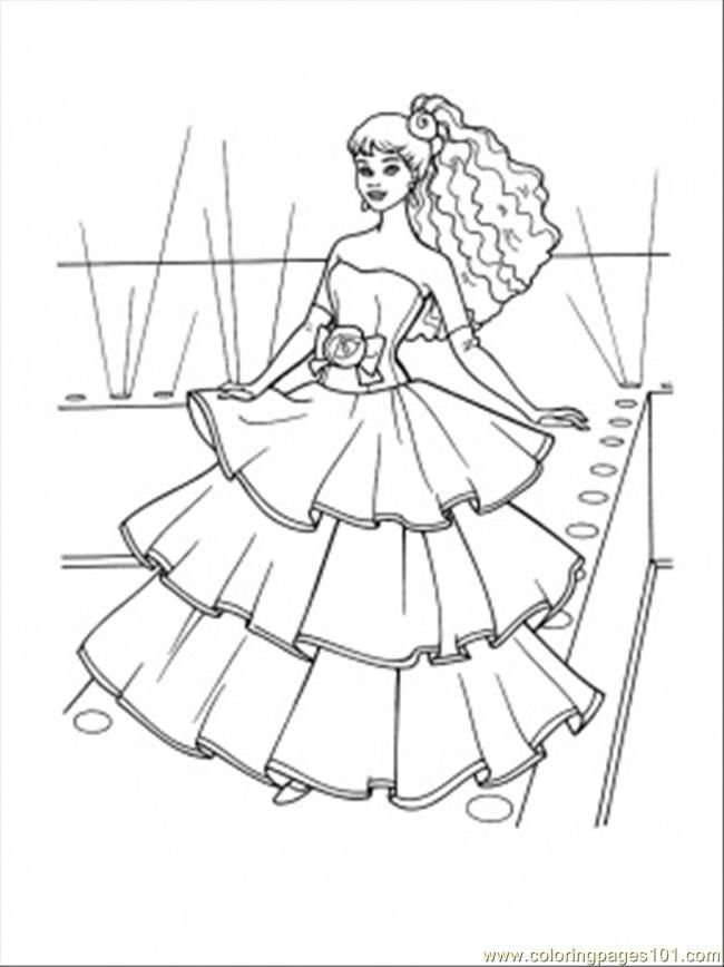 Coloring Pages Dresses 650x868 Coloring Pages Dresses