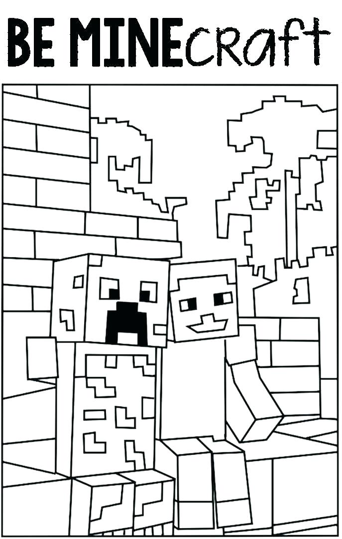 687x1084 Minecraft To Color Printable Coloring Pages And Printable Coloring