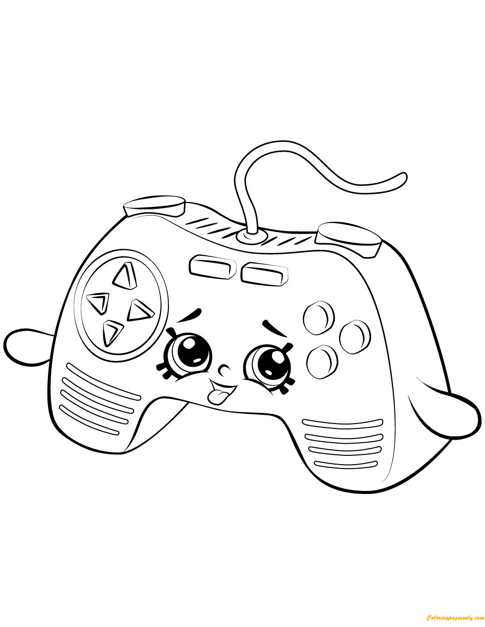 991x1282 Coloring Page Xbox Controller