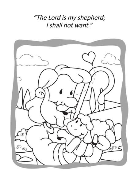 450x582 Psalm 23 Coloring Pages
