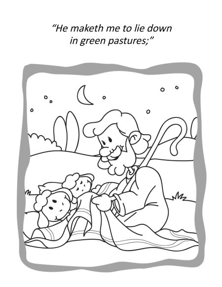 450x582 High Tech Psalm 23 Coloring Page Book Icharacter Org