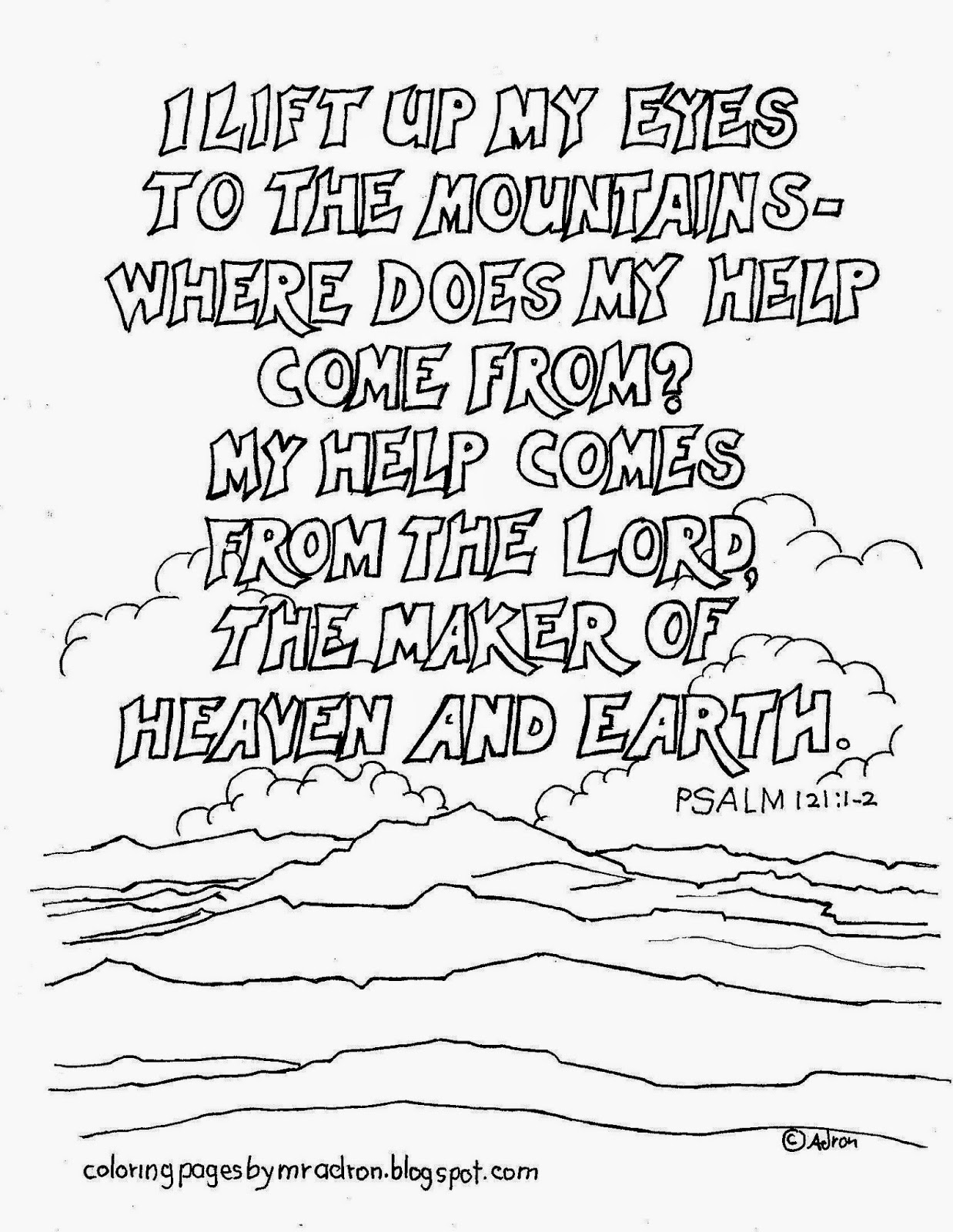 Psalm 1211 2 Coloring Page. See More 1238x1600 Psalm 1211 2 Coloring Page. See More