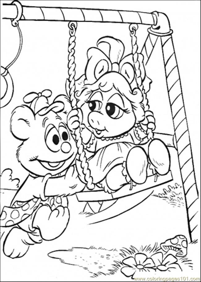 650x912 Swings Coloring Pages