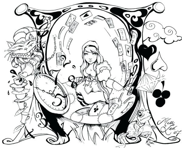 600x488 Latest Psychedelic Coloring Pages For Adults Diy Coloring Page