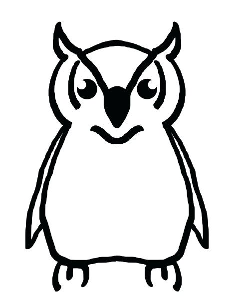 491x615 Free Owl Coloring Pages Owl Outline Free Stock Photo Public Domain