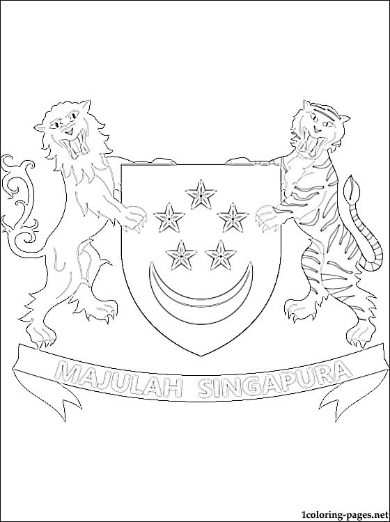 Singapore Coloring Pages 560x750 Singapore Coloring Pages