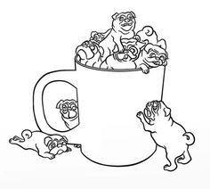 236x212 Printable Pug Coloring Page Coloring Pugs Clip Art