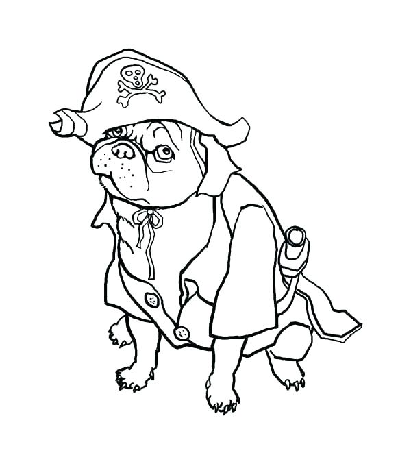 600x677 Pug Coloring Pages