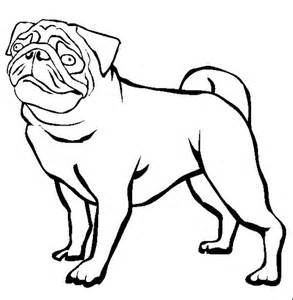 Pug Dog Colouring Pages 293x300 Pug Dog Colouring Pages