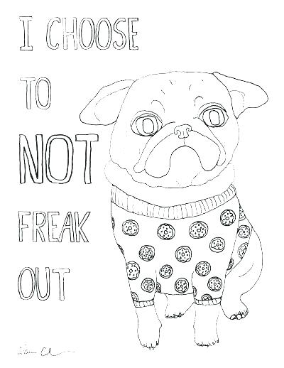 Pug Coloring Page 400x518 Pug Coloring Page