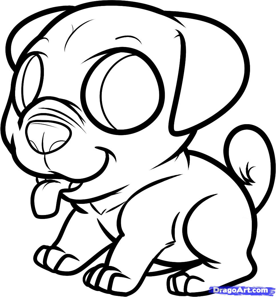 Pug Coloring Pages 968x1043 Pug Coloring Pages