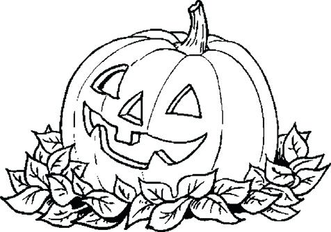 476x333 Happy Halloween Pumpkin Coloring Pages Professional