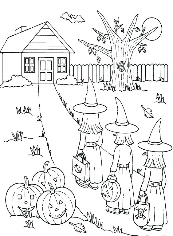 563x768 Ghost Halloween Coloring Pages Pumpkin Coloring Pages And Ghost
