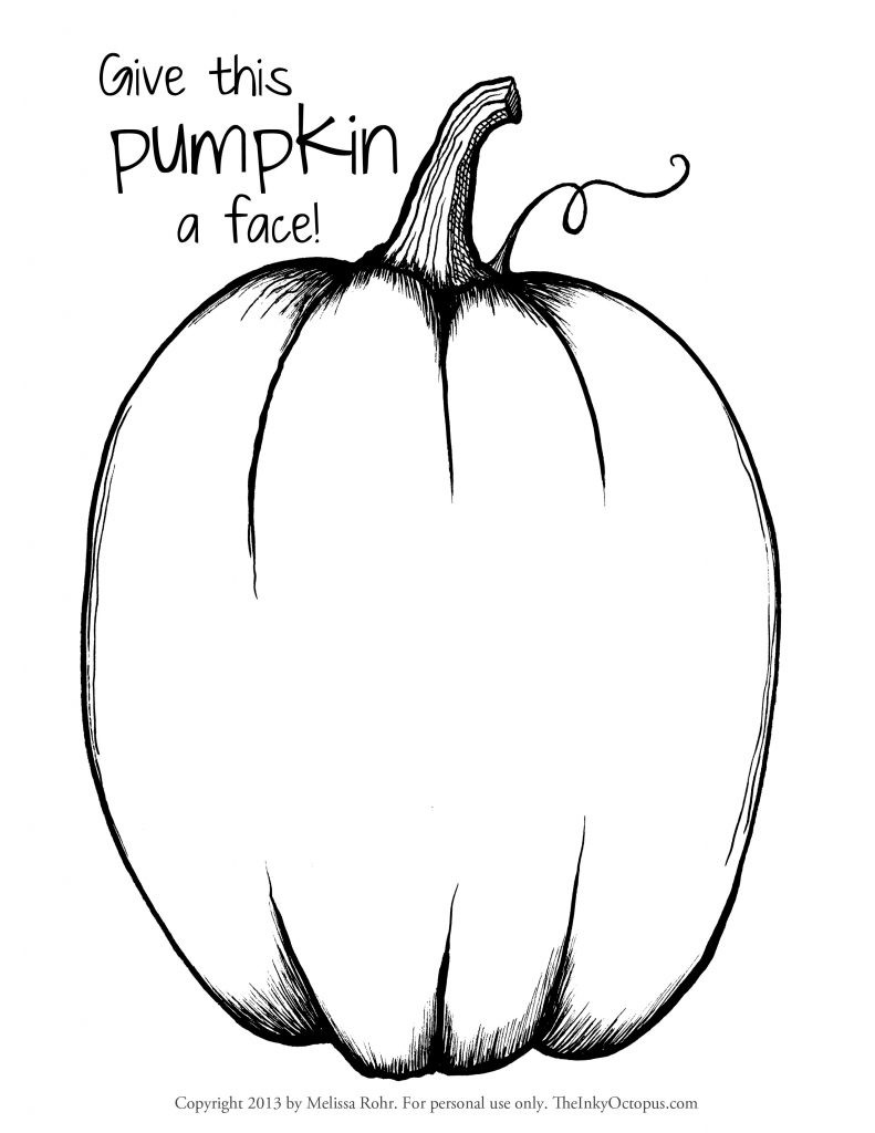 Pumpkin Coloring Pages Printable Free Page Blank Patch 458f2fu 791x1024 Pumpkin Coloring Pages Printable Free Page Blank Patch 458f2fu