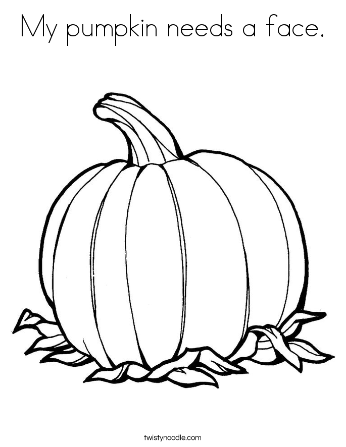 685x886 My Pumpkin Needs A Face Coloring Page