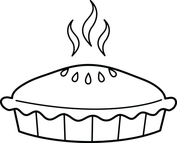 Pie Coloring Sheet 600x484 Pie Coloring Sheet