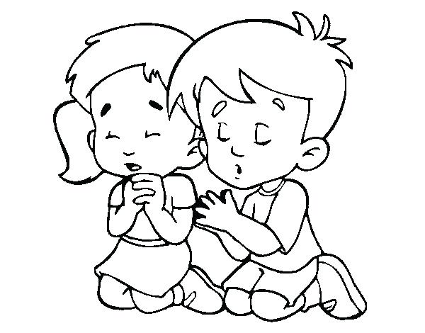 600x470 Prayer Coloring Pages