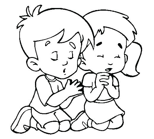 519x470 Child Coloring Page Coloring Pages Coloring Page Of Child Praying