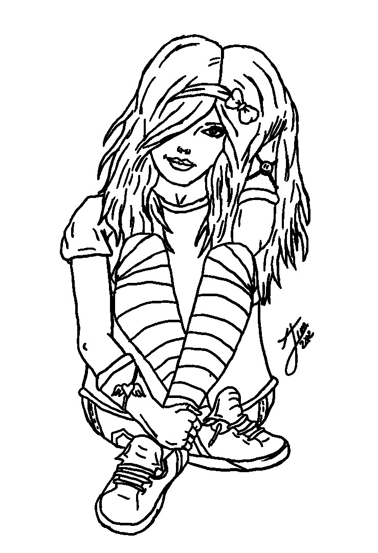 Punk Coloring Pages at GetColorings.com | Free printable colorings ...