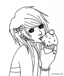 Emo Anime Coloring Pages Coloring Pages Emo 255x300 Emo Anime Coloring Pages Coloring Pages Emo