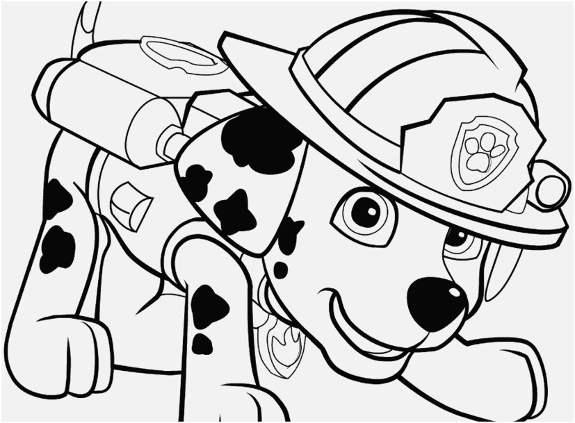 827x609 Paw Patrol Coloring Pages Design Marshall Paw Patrol Coloring