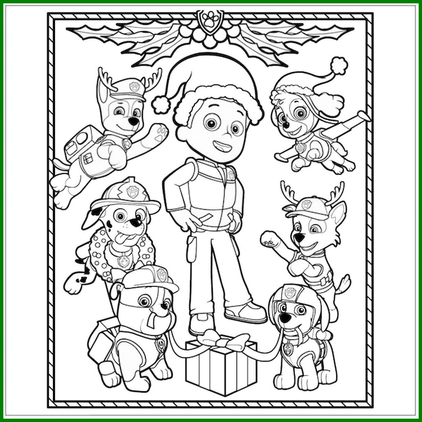 1422x1422 Shocking Paw Patrol Coloring Pages Party Ideas Pict For To Print