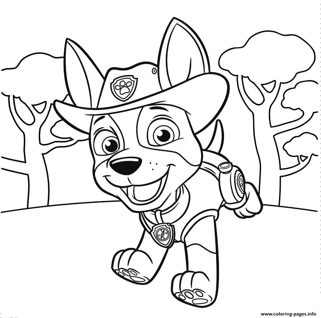 1046x1038 Jungle Pup Tracker Paw Patrol Coloring Pages Printable For Endear