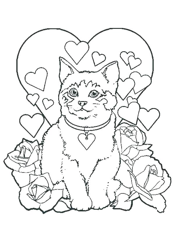 Kitten Coloring Pages Picture Gallery Of Cute Kittens Printable 615x800 Kitten Coloring Pages Picture Gallery Of Cute Kittens Printable